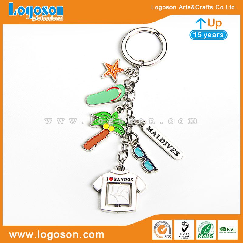 Personalised Key Rings Maldives I Love Bandos Logo Souvenirs