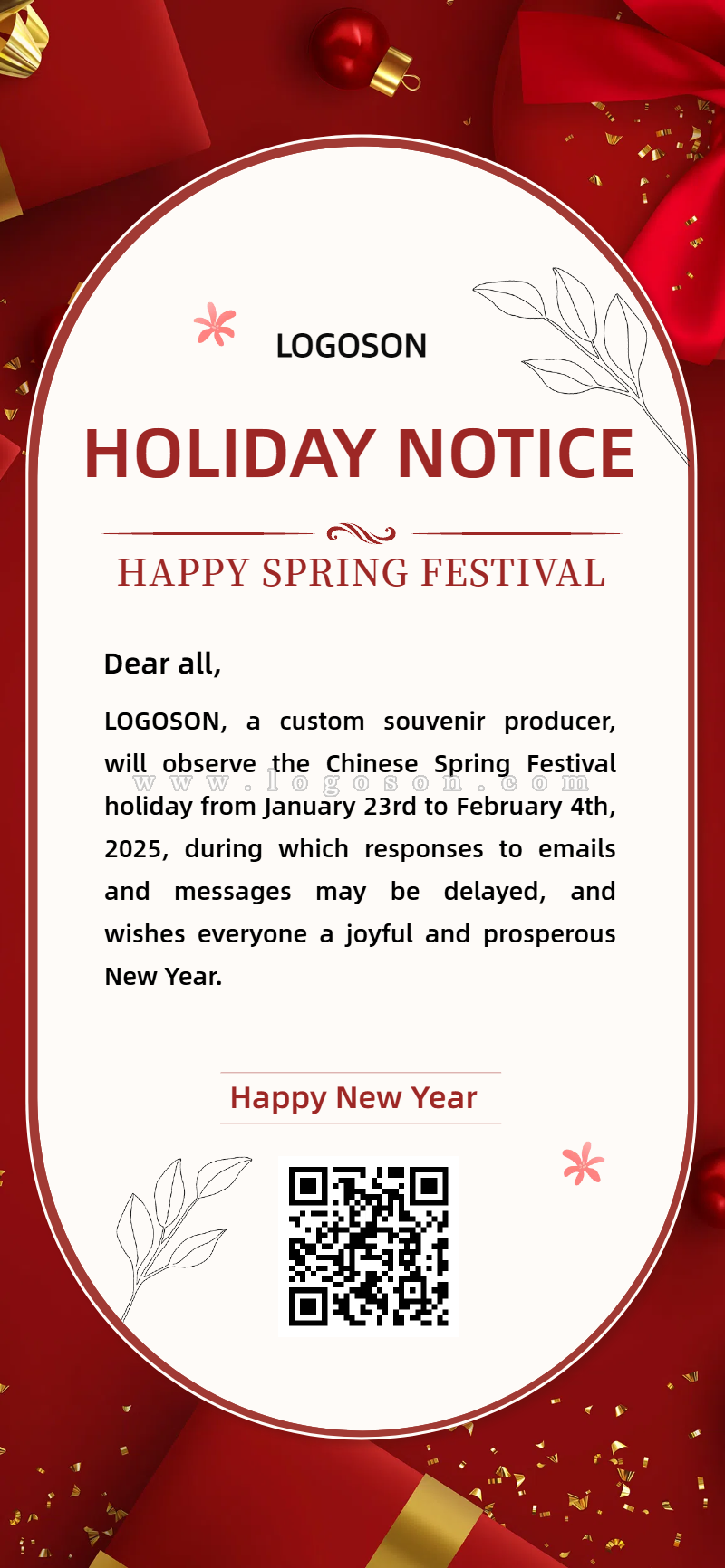 spring festival 2025 holiday notice